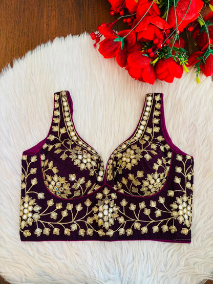 Stardust Royale Rangoli Silk Designer Blouse