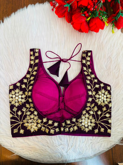 Stardust Royale Rangoli Silk Designer Blouse