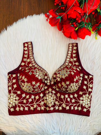 Stardust Royale Rangoli Silk Designer Blouse