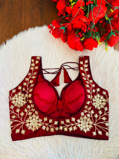 Stardust Royale Rangoli Silk Designer Blouse