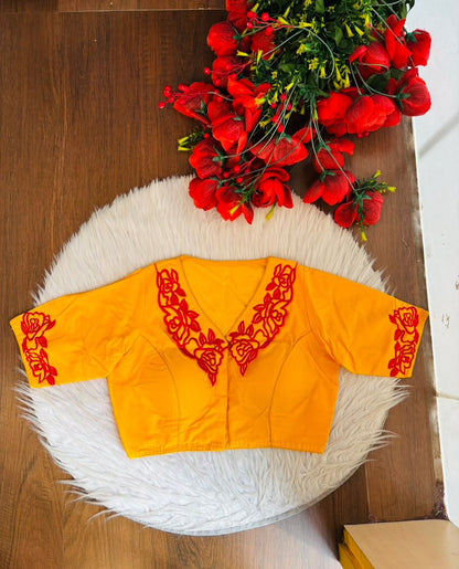 Angel Aura - Designer Blouse With Baby Collar