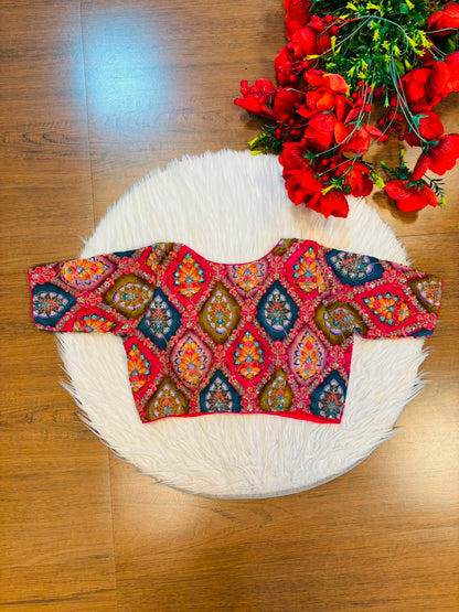 Dreams Become Design – Designer Zari & Sequins Crepe Blouse