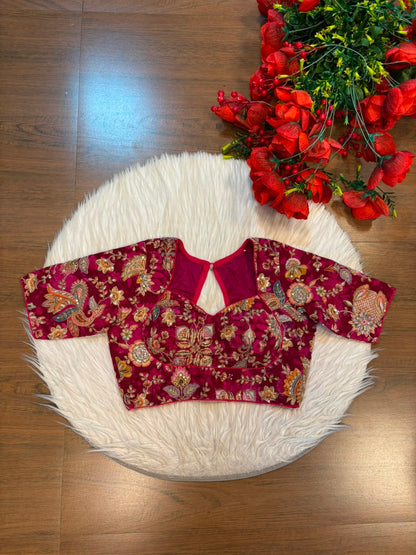 Own The Crown – Designer Zari & Sequins Crepe Blouse