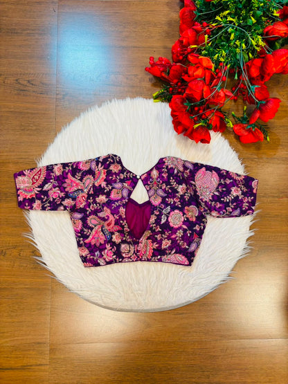 Own The Crown – Designer Zari & Sequins Crepe Blouse