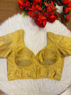 Golden Shine Brocade Blouse