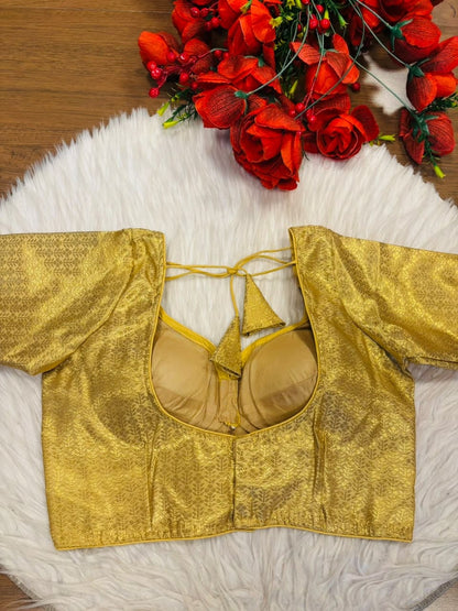 Golden Shine Brocade Blouse