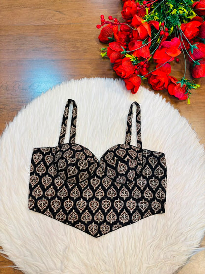 Desi Icon Ajrakh Print Blouse
