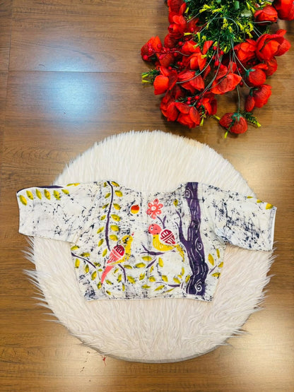 Song of the Sparrow – Batik Designer Blouse