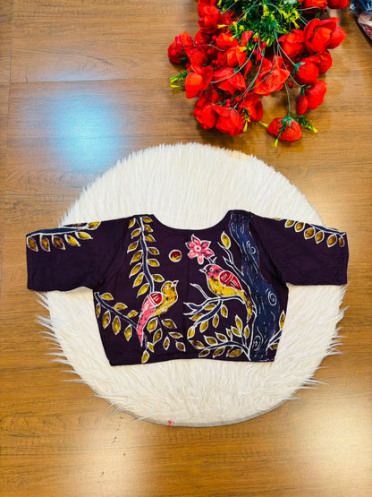Song of the Sparrow – Batik Designer Blouse