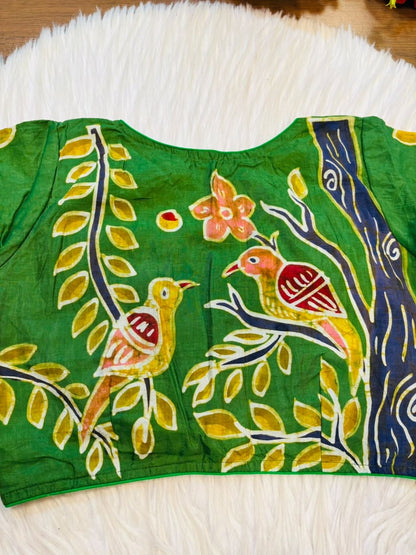 Song of the Sparrow – Batik Designer Blouse