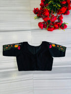 Gilded Garden Vichitra Silk Blouse