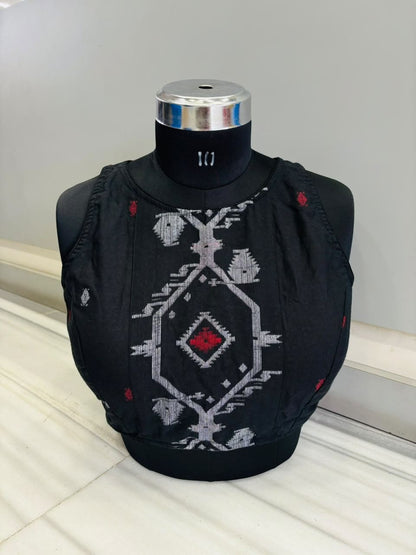 Woven to Impress – Cotton Jamdani Woven Designer Blouse
