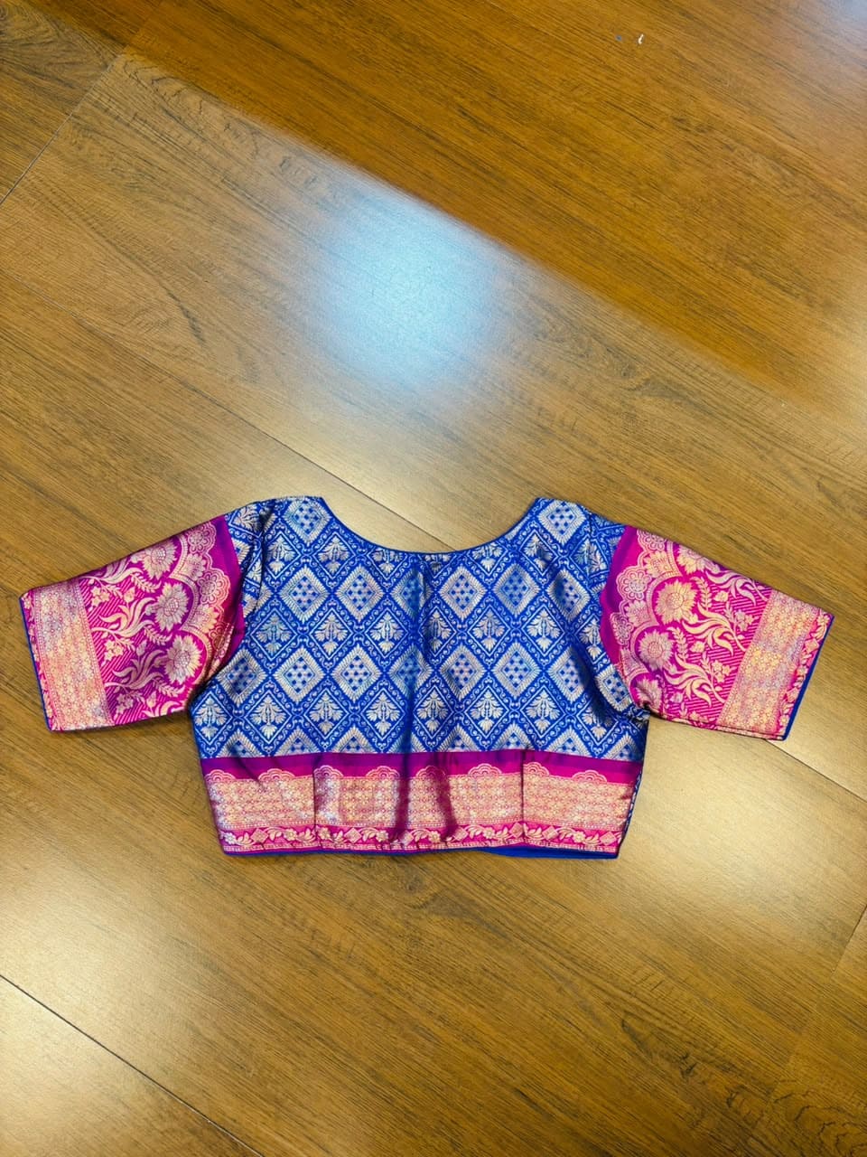 Rajeshwari Grace- Katan Silk Banarasi Zari Woven Designer Blouse