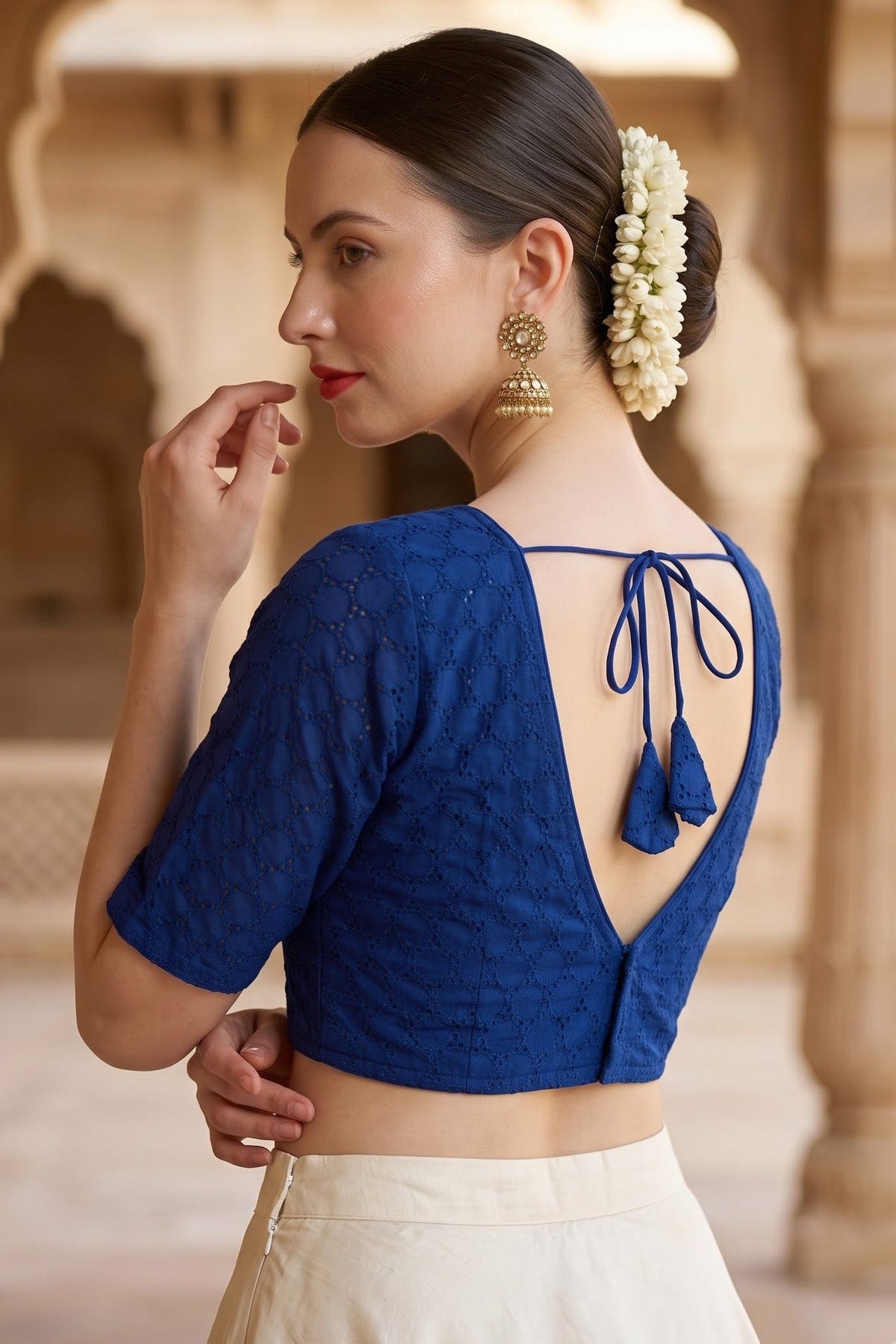 The Jewel Of Elegance Hakoba Blouse