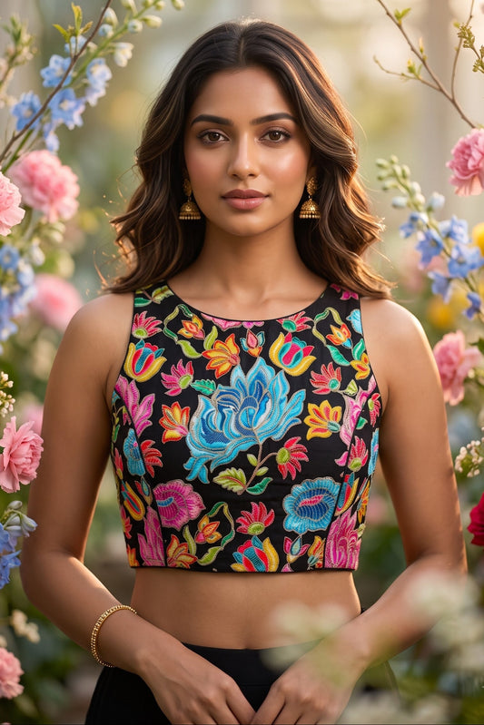 Gardenia Royale Crepe Silk Blouse