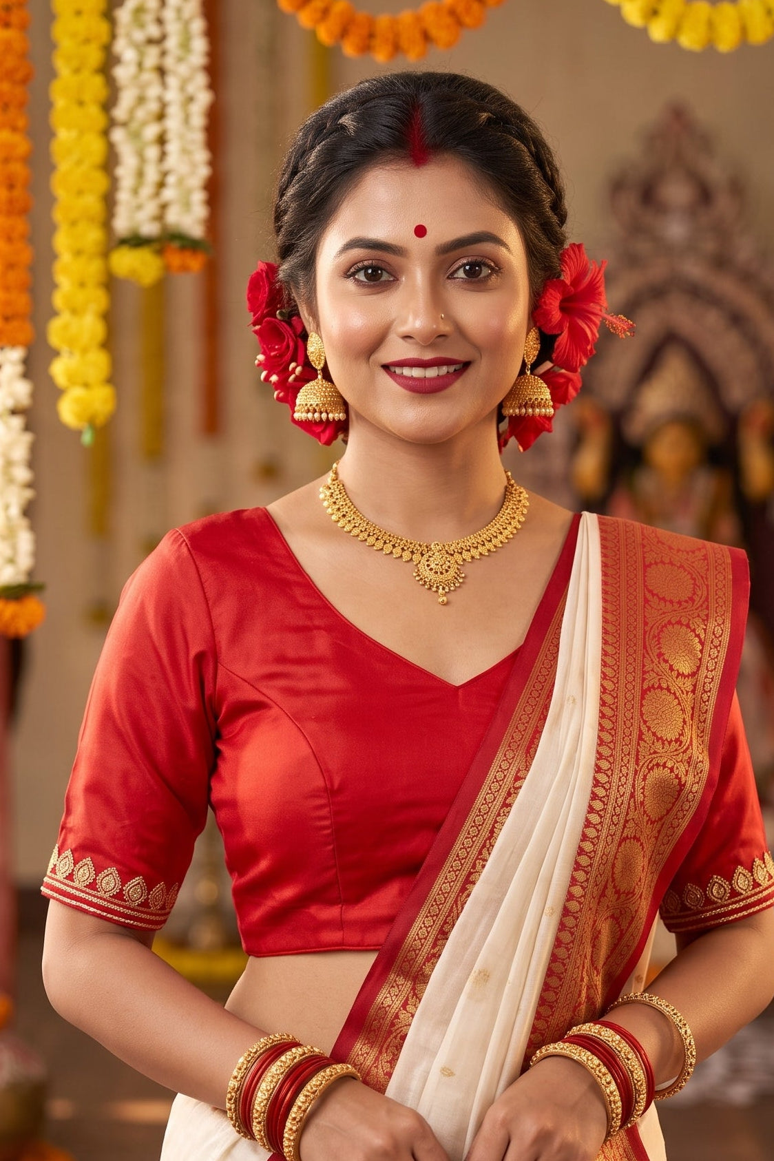 Ashtami Aradhya Designer Blouse