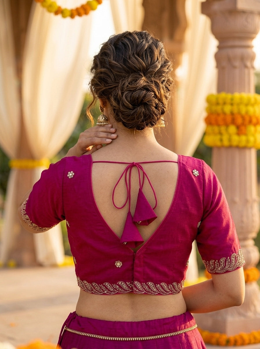 Mysterious Beauty -Fendy Silk Blouse
