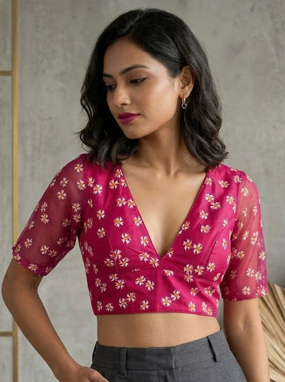 Shiuli Radiance – Designer Organza Blouse