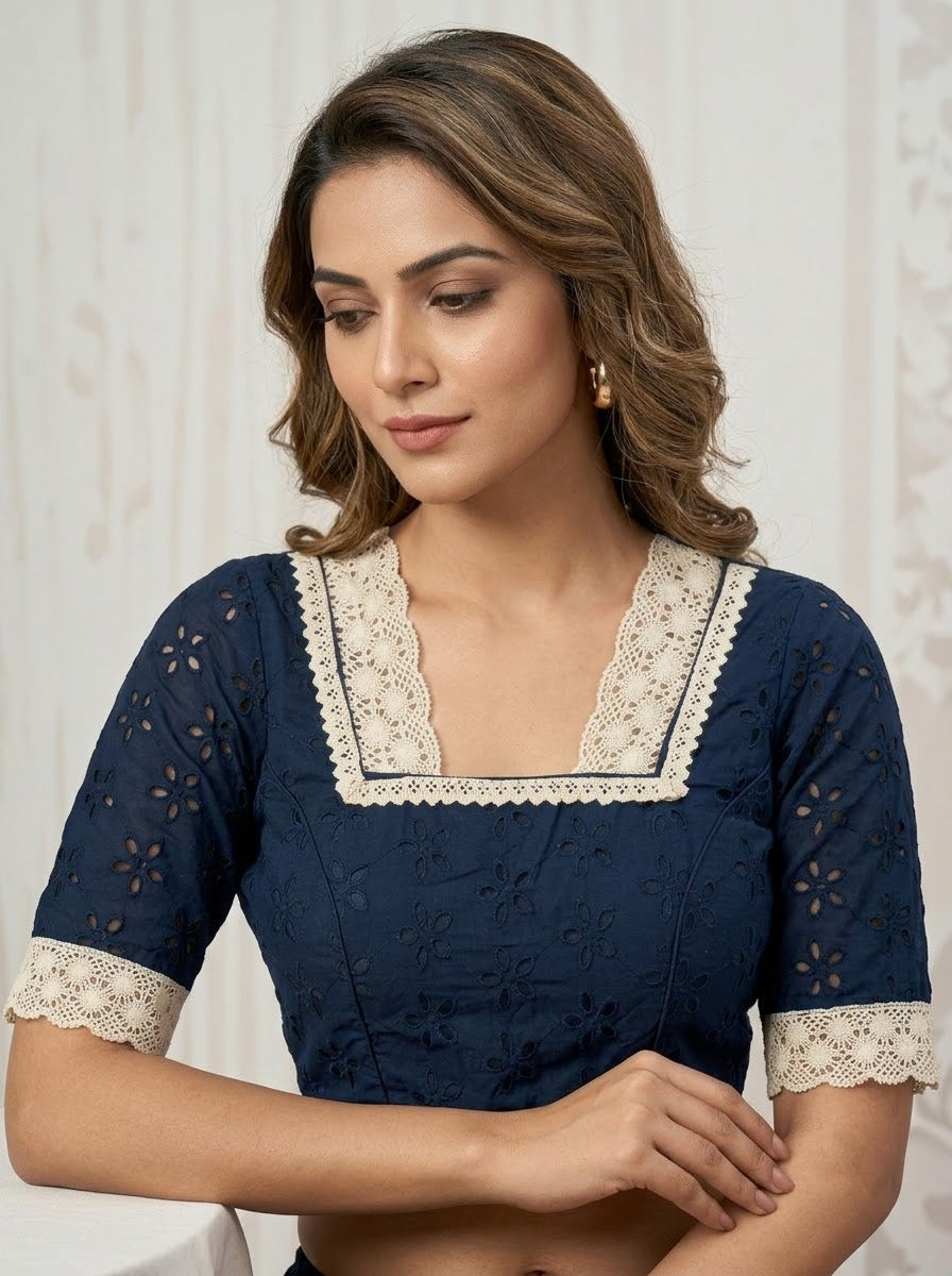 Hakoba Heritage Lace Designer Blouse