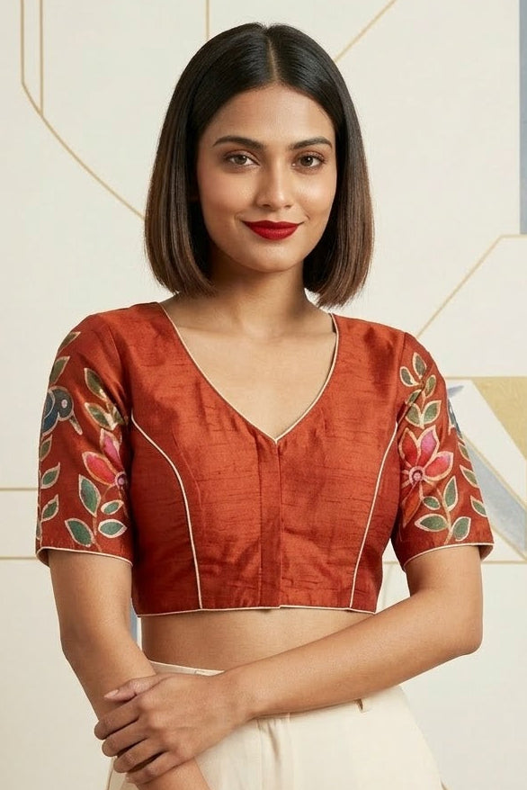 Floral Daydream- Batik Designer Blouse