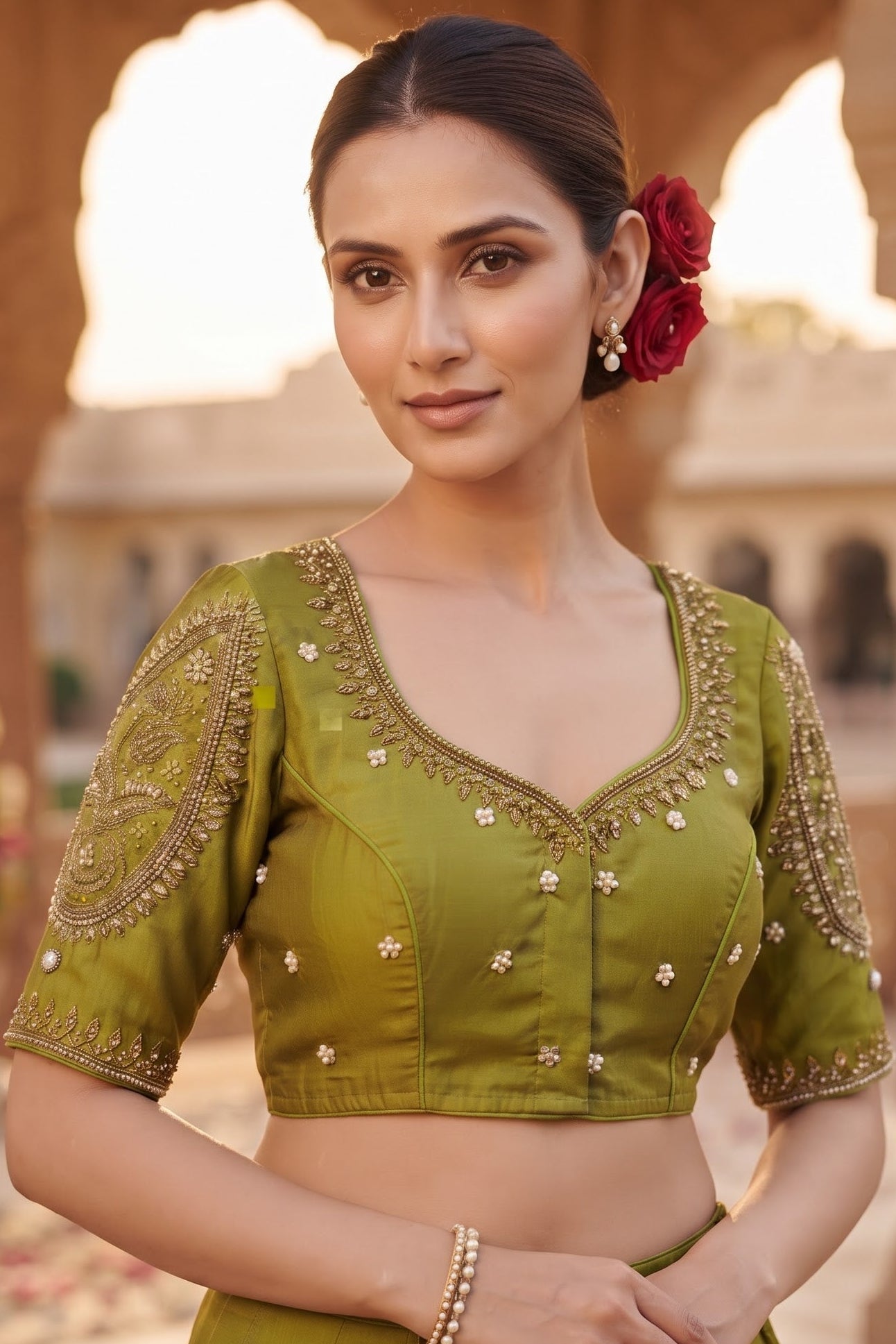 Bridal Collection Designer Cotton Blouse