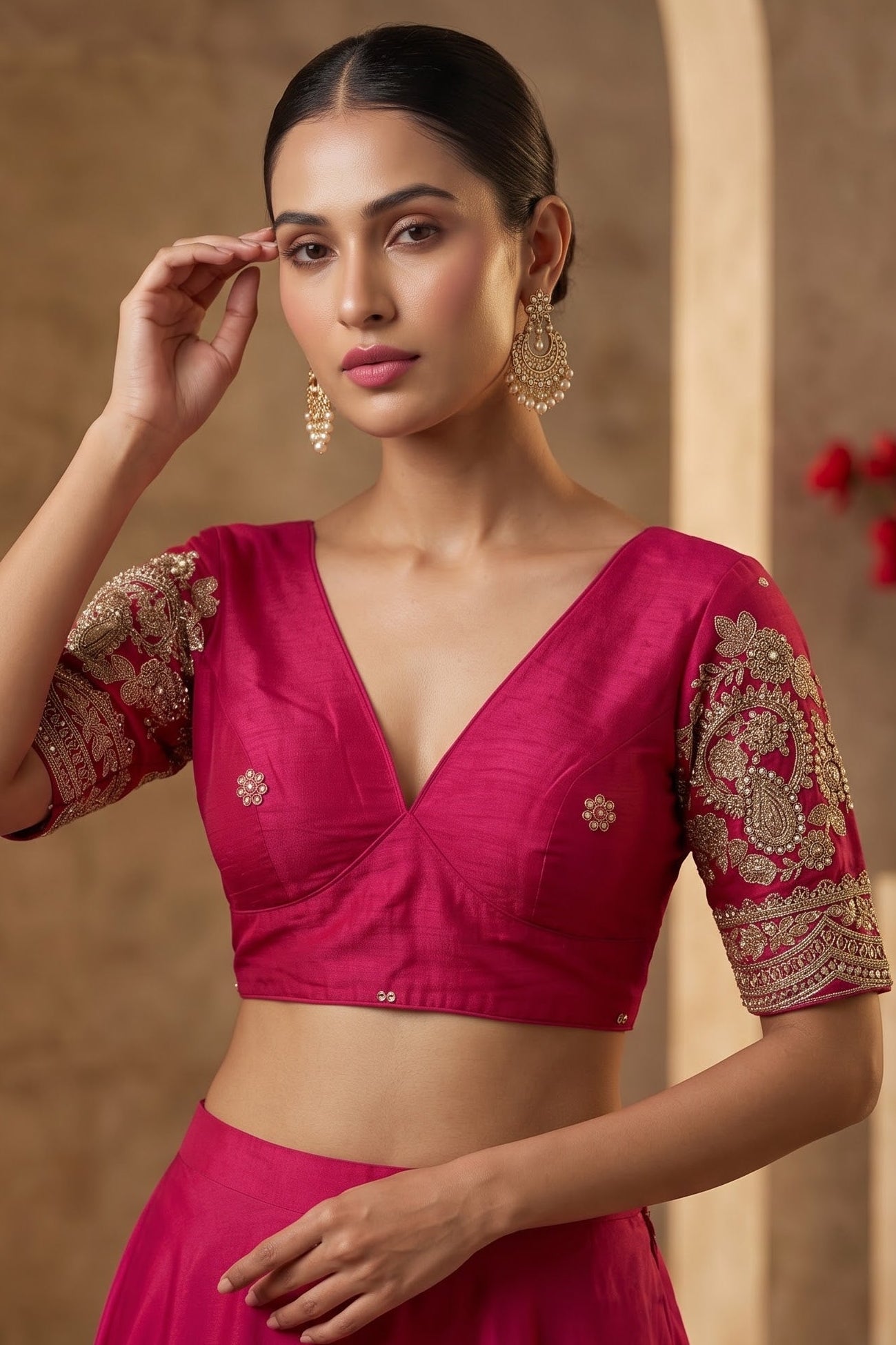 Queen Of The Evening  -Fendy Silk Blouse