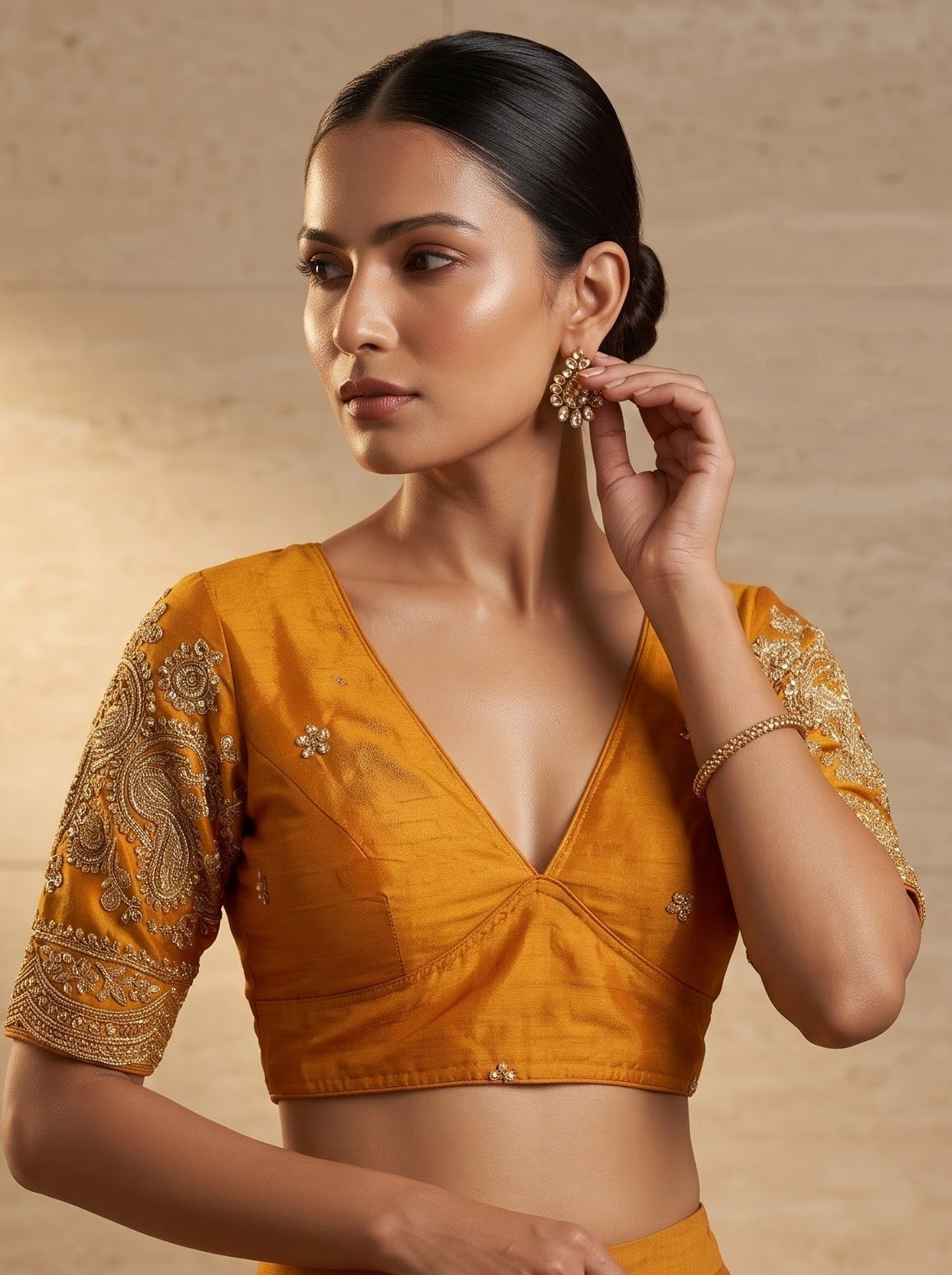 Queen Of The Evening  -Fendy Silk Blouse
