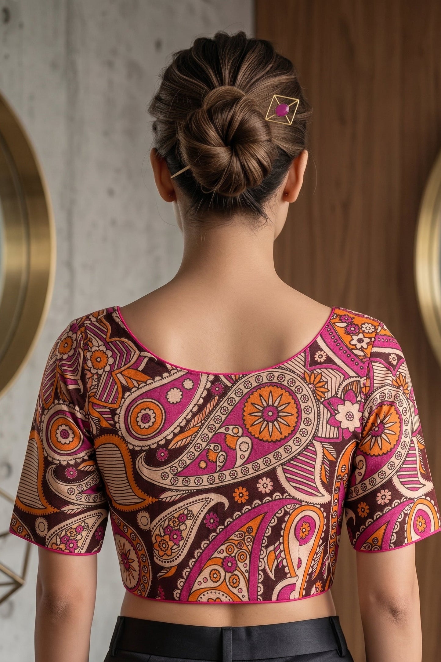 Rani Paisley Printed Designer Blouse