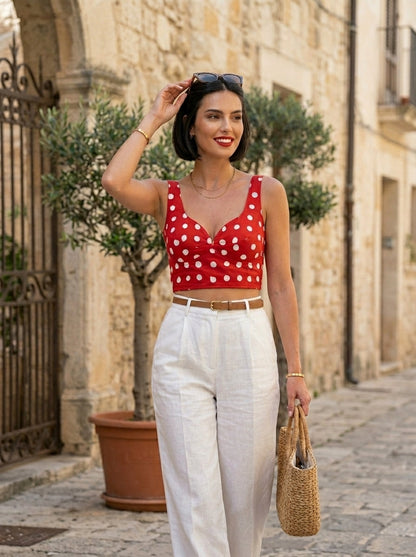 Mon Amaar Scarlet Charm Blouse