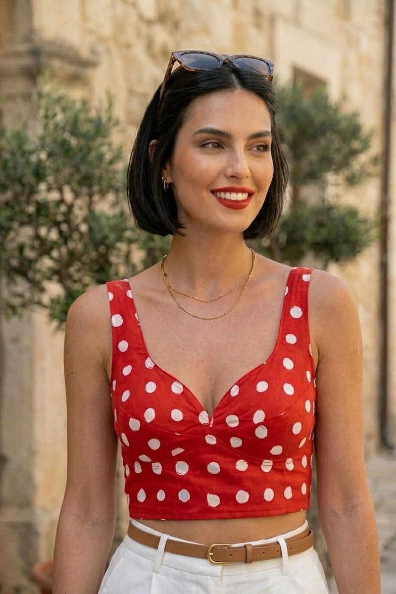 Mon Amaar Scarlet Charm Blouse