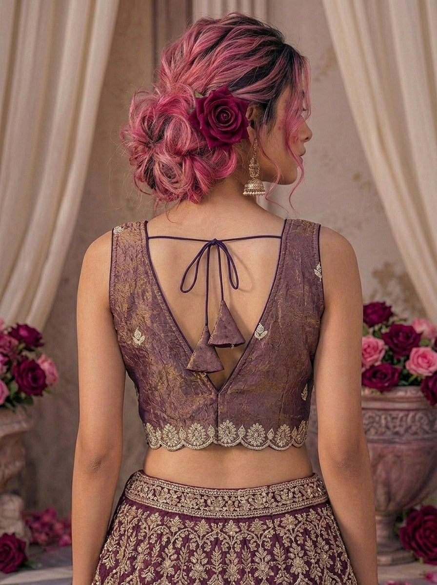 Shades Of Rose-Fendy Silk Blous