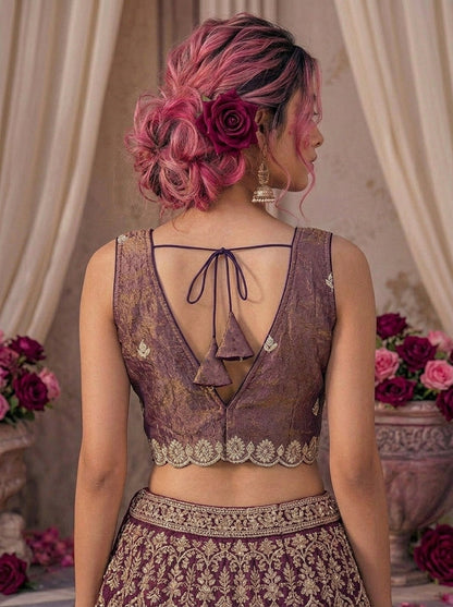 Shades Of Rose-Fendy Silk Blous