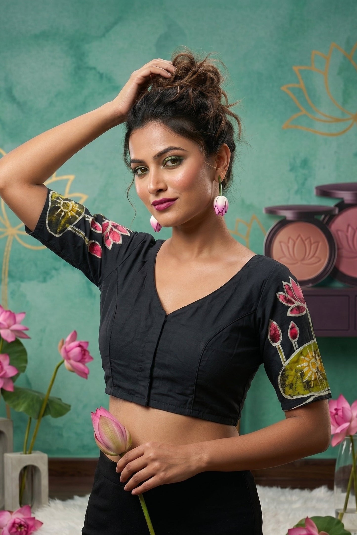 Lotus Batik -Designer Blouse