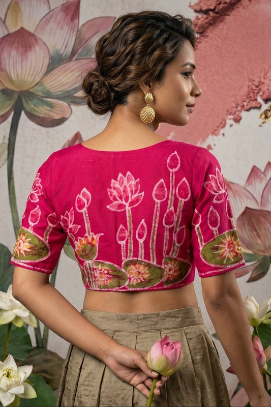 Lotus Batik -Designer Blouse