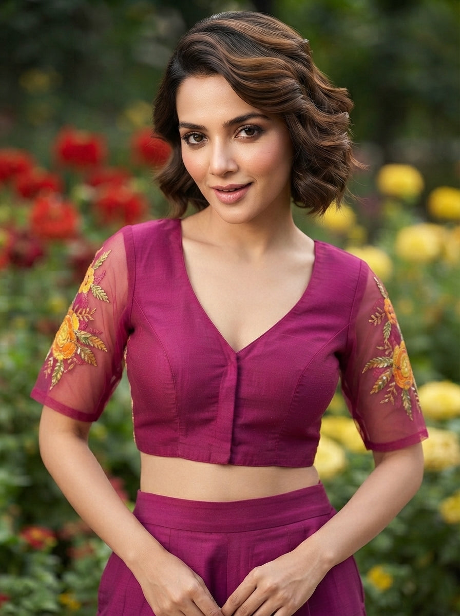 Threads of Flowers -Designer Blouse
