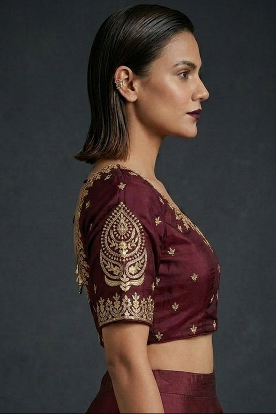 True Thread Fancy Silk Blouse
