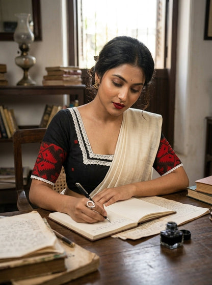 The Bengal Edit Jamdani Designer Blouse