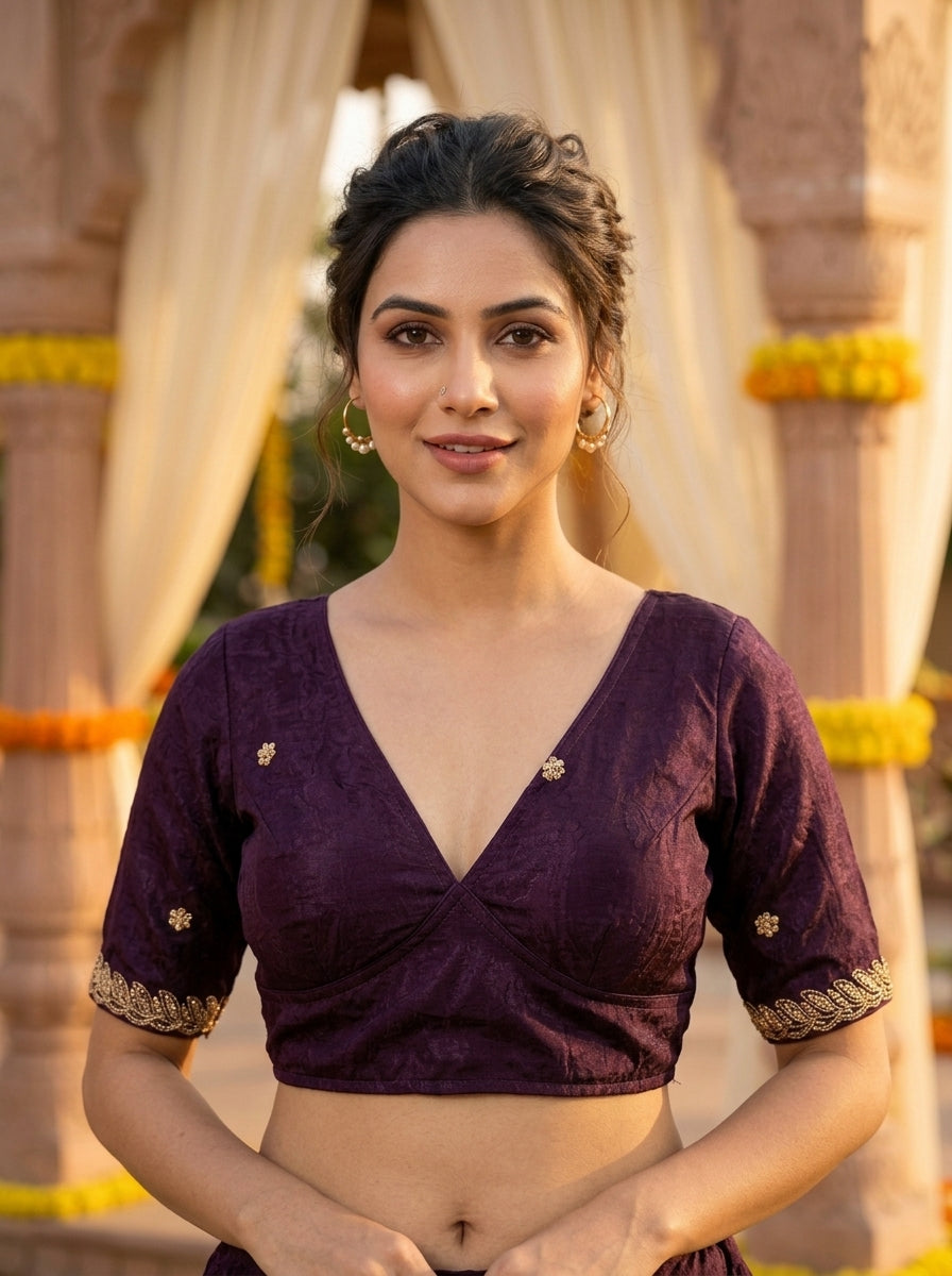 Mysterious Beauty -Fendy Silk Blouse