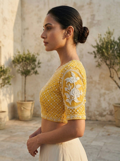 Soft Aura-Designer Organza Blouse