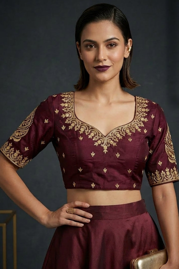 True Thread Fancy Silk Blouse